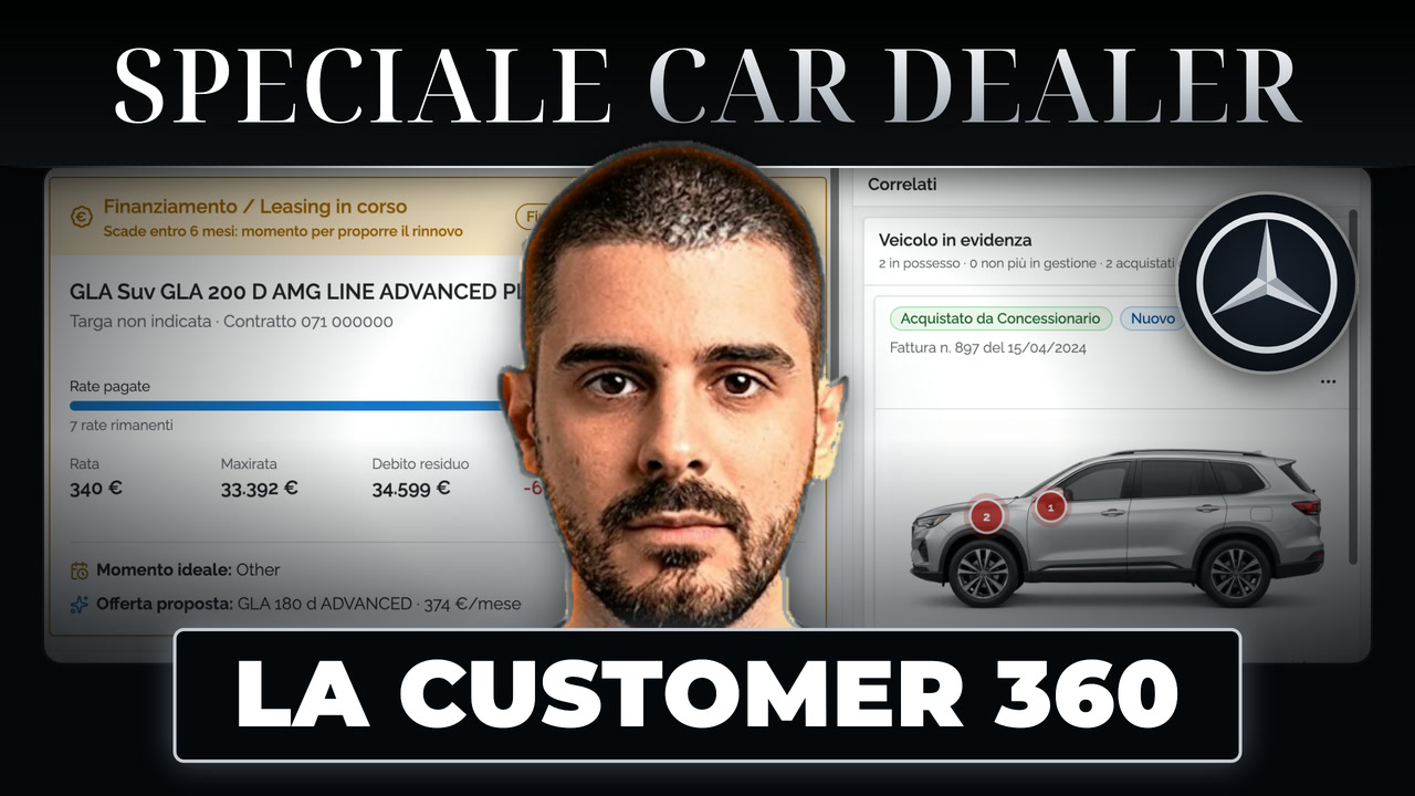 Demo della Customer 360 per un concessionario Mercedes