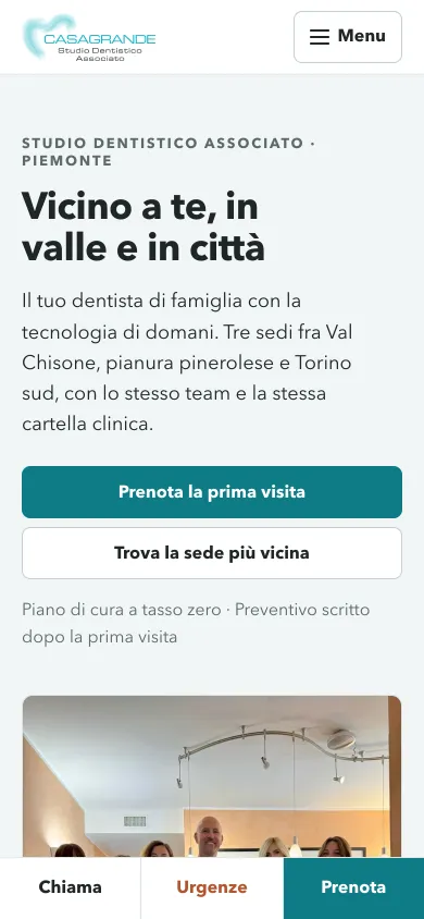 dentistacasagrande.it su telefono